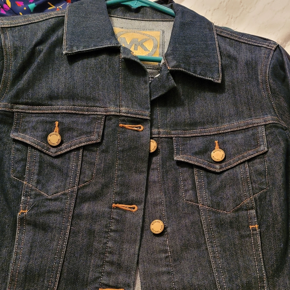 Michael Kors Dark Denim Jean Jacket
